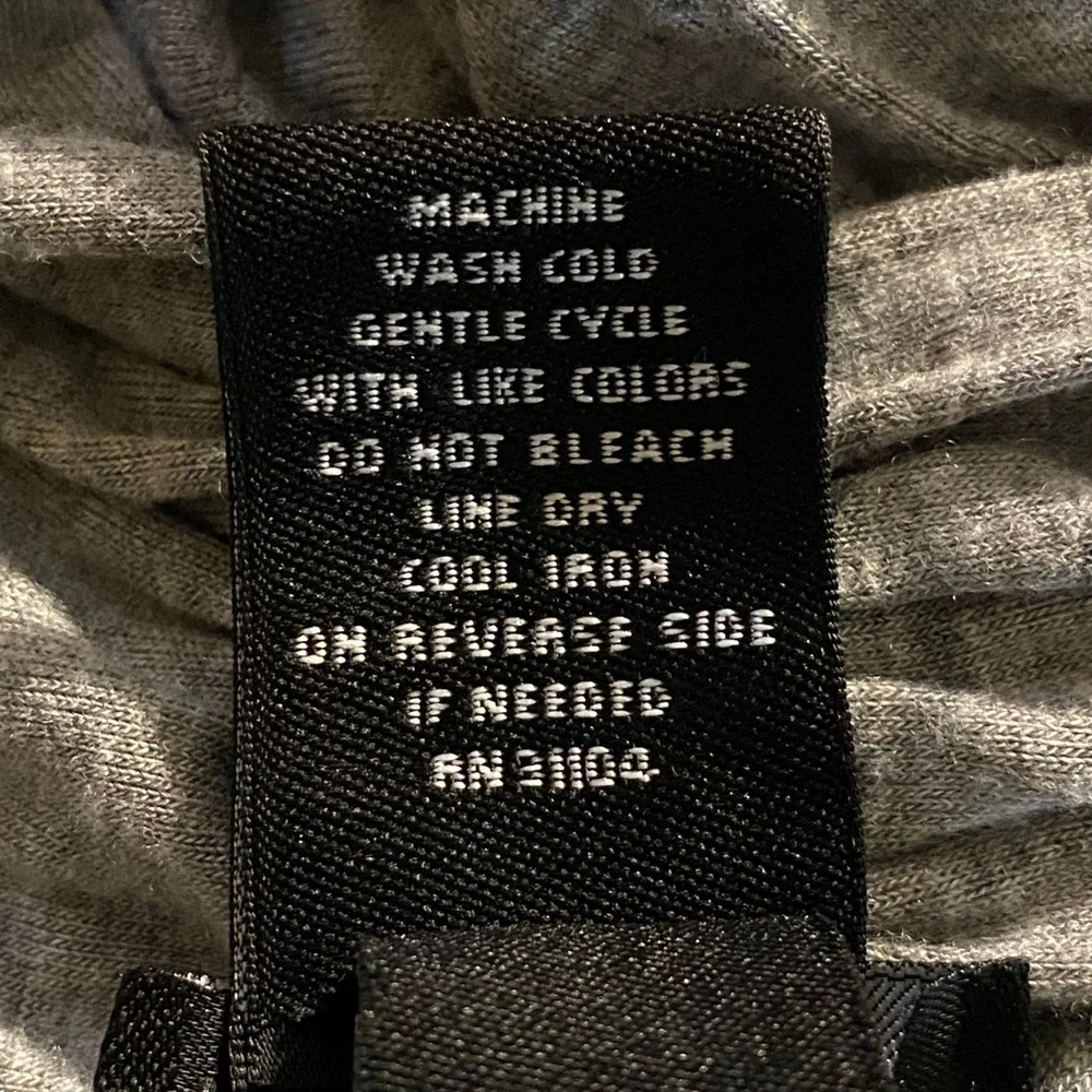 New Directions size L women’s long gray boho 3/4 sleeves light cardigan - Picture 6 of 7